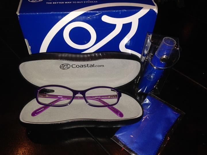 Coastal Contacts purple glasses