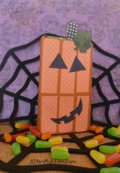 Halloween pumpkin candy and money holder 2