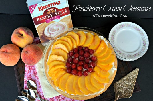 Peachberry Cream Cheesecake, quick and easy recipe that might just be the best thing you have ever tasted!