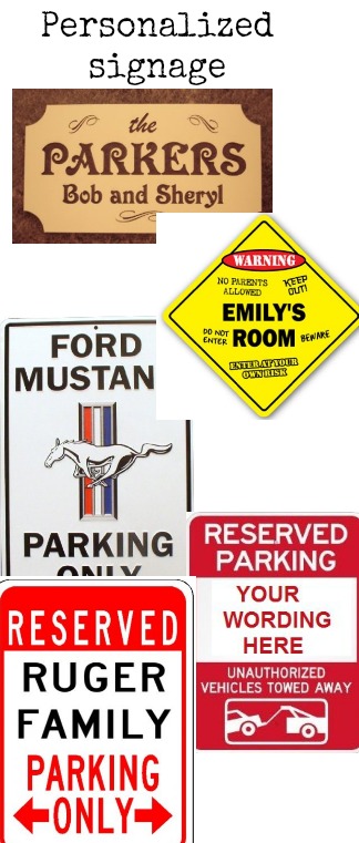 Personalized signs