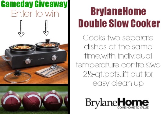 brylaneHome gameday double slow cooker giveaway