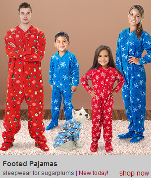 footie pjs for the whole family