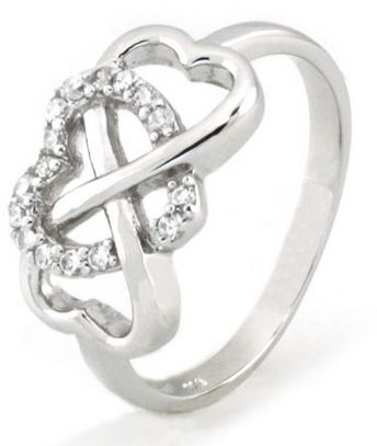 heart infinity ring
