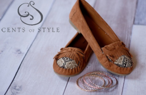 Cents of Style moccasin and bracelets