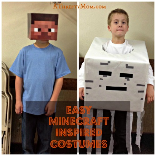 Easy Minecraft Inspired Costumes, #easy, #diy, #halloweencostumes, #quick costumes