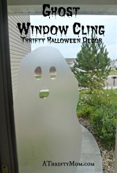 Ghost window cliing, #pressandseal, #Glad, #Ghost, #window art, #windowcling, #Halloween, #fall, #spooky