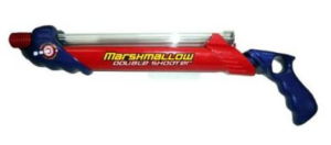Marshmallow double barrel shotgun