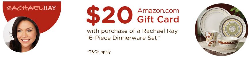 RachelRay Dinnerware and Gift Card