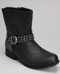 black buckle boot
