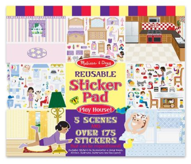 melissa and doug sticker pads doll house
