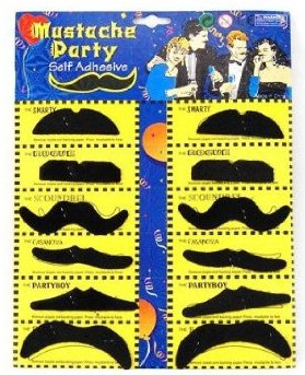 mustache stickers