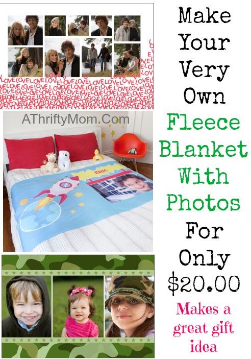 photo fleece blanket, makes a great gift idea for kids, teens, freinds and grandparents