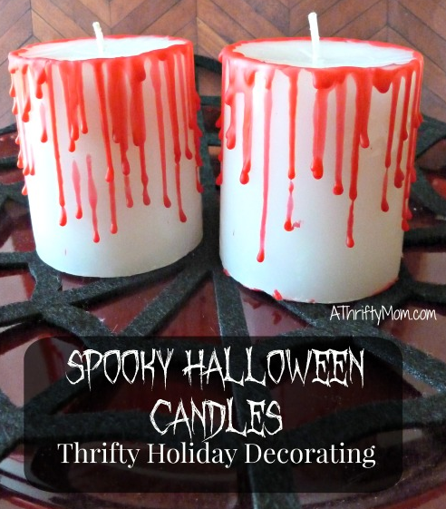 spooky halloween candles