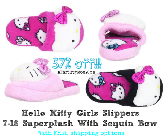 1 hello kitty slippers 57 percent OFF plus FREE shipping options