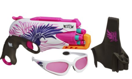 1 nerf pink rebelle with holster and glasses