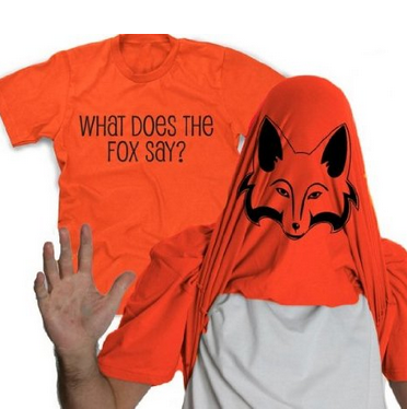 1 what does the fox say orange shirt