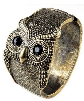Bronze Owl Cuff
