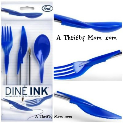 Dine Ink fork spoon knife pen caps