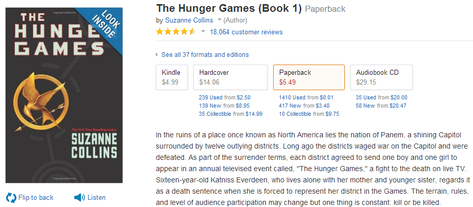 Hunger games book 1