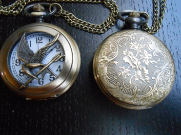 MockingJay Hunger Games watch necklace