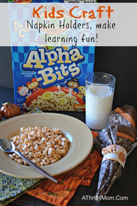 Alpha-Bits Thanksgiving Craft for kids ~ Make reading fun #alphabits #ad