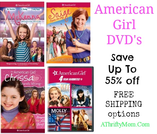 american girl dvds, save up to 55 percent off with FREE with shipping options too