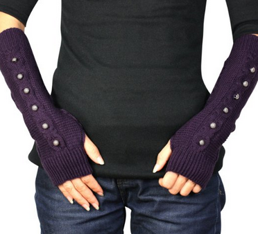 arm warmers purple