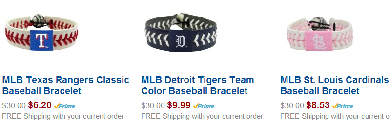 baseballl bracelets