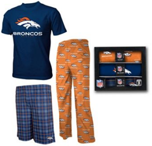 Denver Bronco pajama 3 piece set