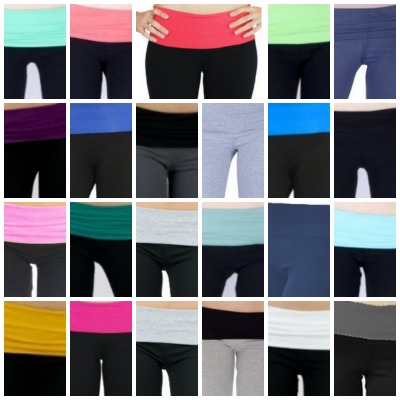 Fold Down Exercise Pants