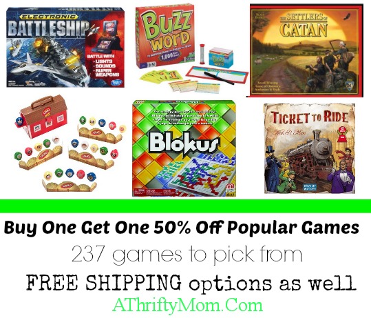 game sale bogo 50 off, plus free shipping options