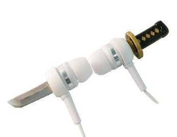 katana sword earphones