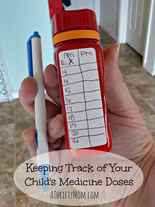 keeping track of your child's medicine doses, #medicine, #sick, #antibiotic, #child, #parenting, #medicinesafety