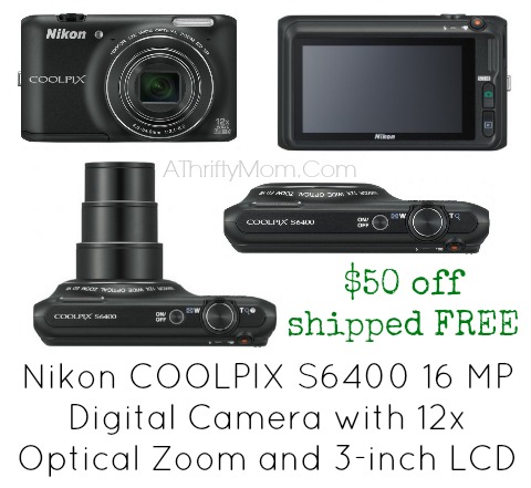 nikon coolpix over 50 dollars off shipped free