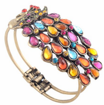peacock bracelet