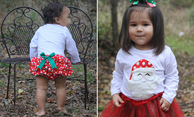 ruffles christmas red and green with skirt