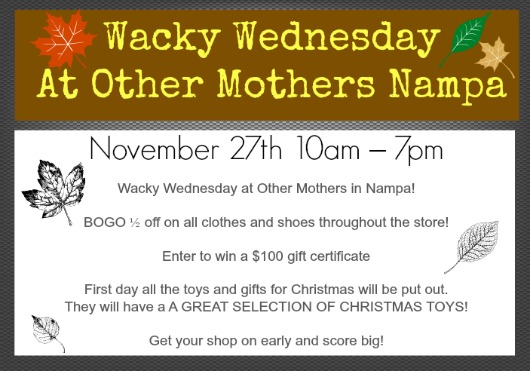 wacky wednesday other mothers nampa