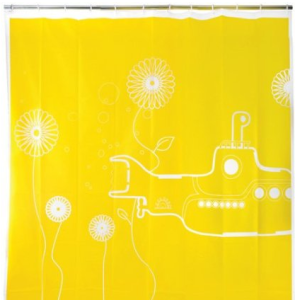 yellow submarine shower curtain