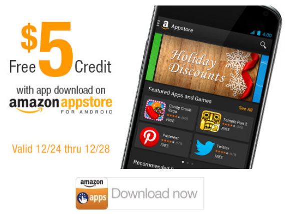 Amazon App Store 5 credit