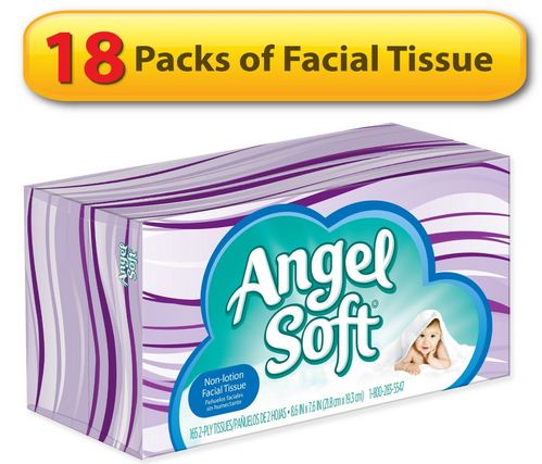 Angel Soft Facial Tissure 18 Packs