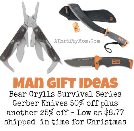 Bear grylls hunting gear machete, knife 50 percent off plus another 25 percent off the top, MAN gift ideas
