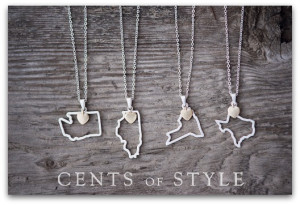 Cents of Style ~ 4 state necklaces