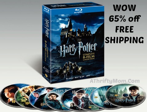 harry potter, Harry Potter The Complete 8 Film Collection 65 percent off ships FREE on amazon