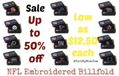 nfl wallet up to 50 percent off with free shipping options
