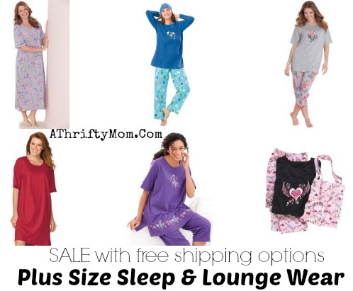 womens plus size pjs with free shipping options