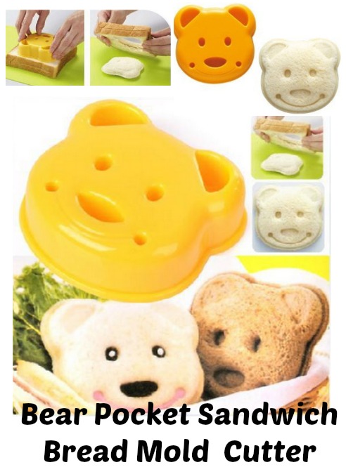 Bear Pocket Sandwich Bread Mold Mould Cutter, fun snack ideas for kids, finger foods for kids