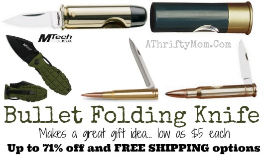 Bullet Knife makes a FUN gift idea, with FREE shipping options