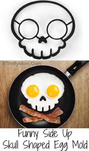 Funny Side Up Skull Shaped Egg Mold, HOW FUN are these