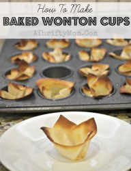 How to make baked Wonton Cups, Quick and Easy, Baked Wonton Cups, fill them with all sorts of things