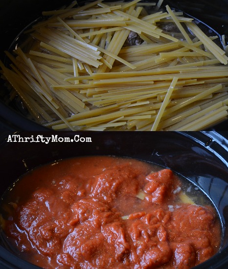 Rich and Hearty Fettuccine Pasta and Meatballs Slow Cooker Recipe ~ Crockpot Pasta recipe